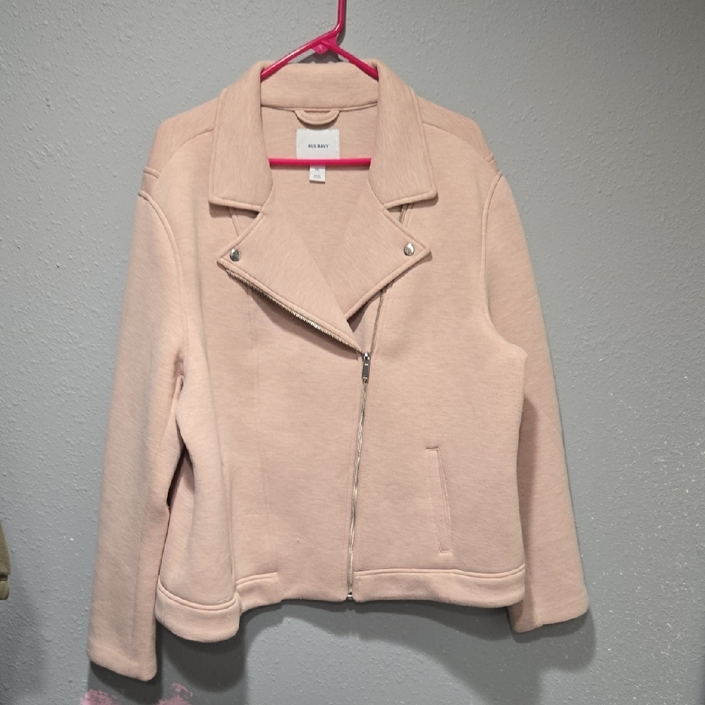 Silence + Noise Light Tan Leather Jacket